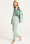 Angeleye  Stylish Trouser Suit Set - Sage Green