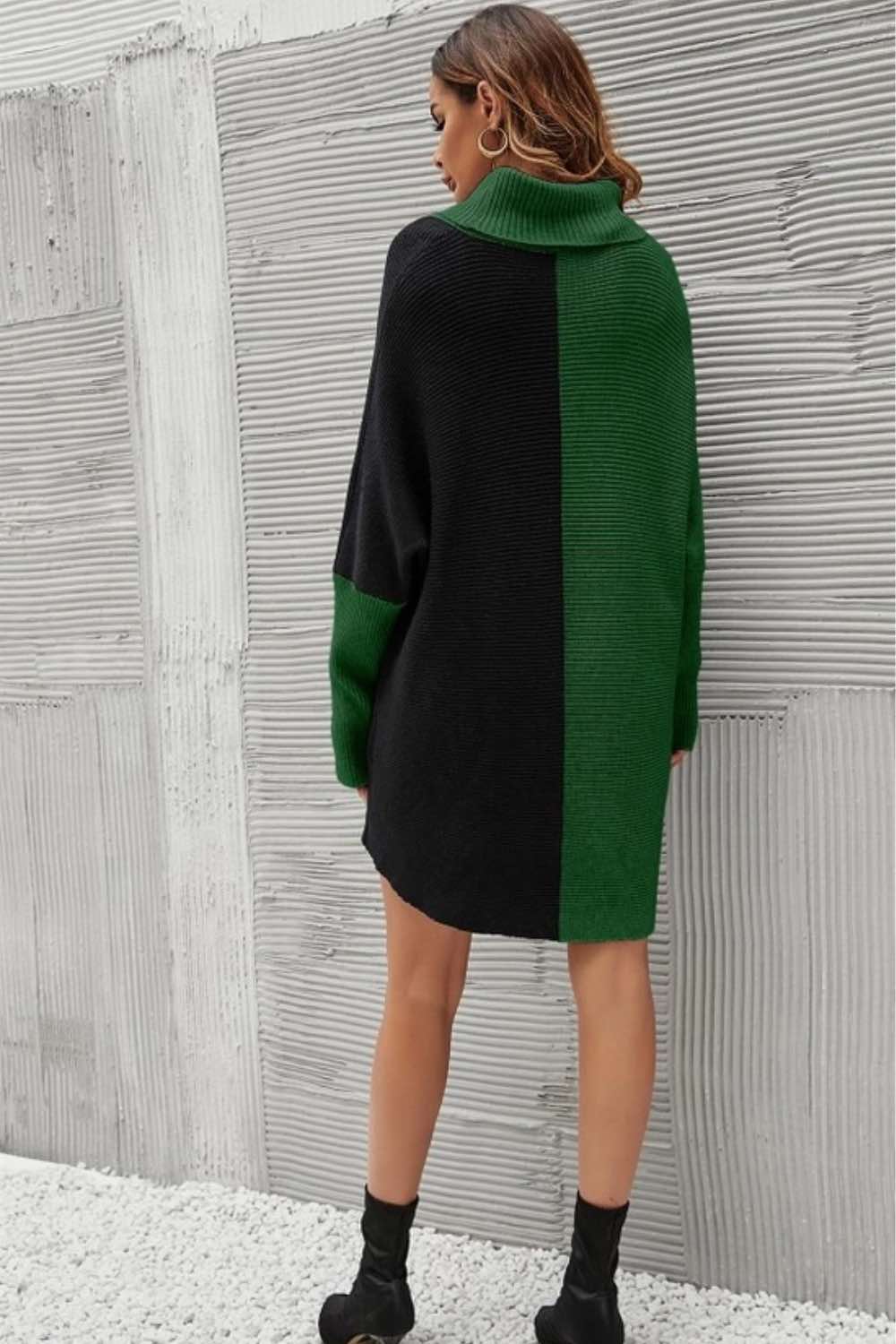 roll-neck-colour-block-jumper-in-black-and-green