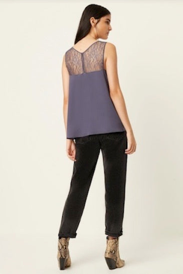 French_Connection_Crepe_Light_Lace_Trim_Vest_Tornado_ 72KZP_DJV_Boutique