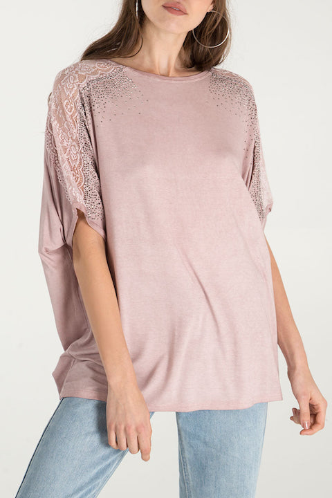Oversized_Dusty_Pink_Lace_Detail_Top_DJV_Boutique
