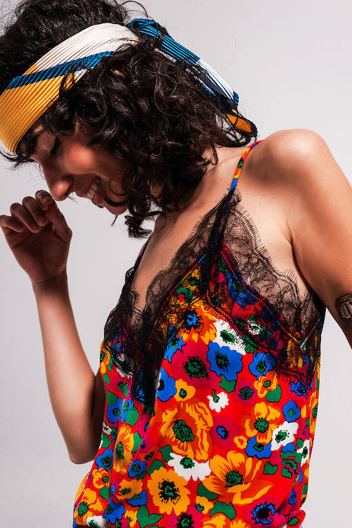 Q2 Bold Floral Print Cami_DJV_Boutique