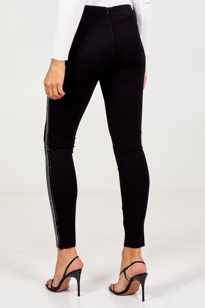 Side sales stripe jeggings