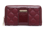 Bessie Padded Zip Around Purse/Wallet in Wine